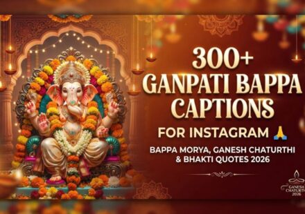 300+ Ganpati Bappa Captions for Instagram 🙏 Bappa Morya, Ganesh Chaturthi & Bhakti Quotes 2026