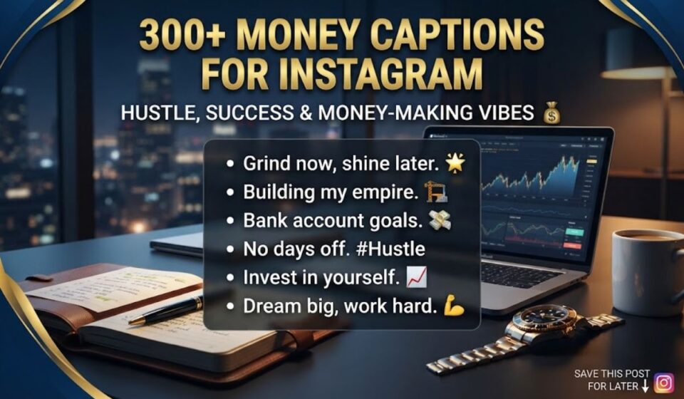 300+ Money Captions for Instagram: Hustle, Success & Money-Making Vibes 💰
