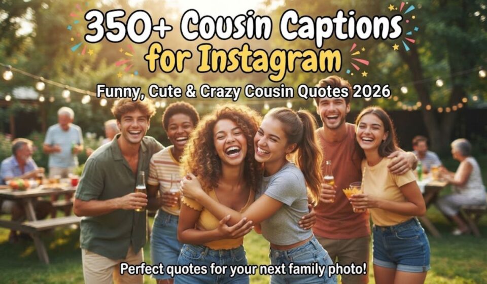 350+ Cousin Captions for Instagram: Funny, Cute & Crazy Cousin Quotes 2026