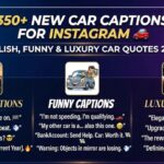 350+ New Car Captions for Instagram 🚗 Stylish, Funny & Luxury Car Quotes 2026