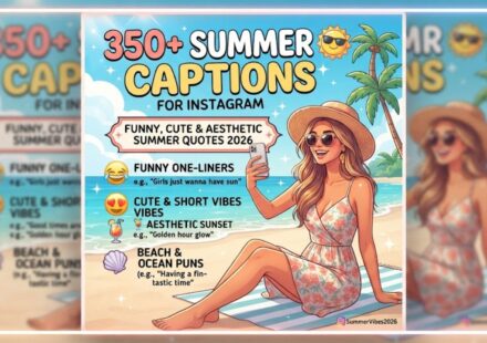 350+ Summer Captions for Instagram ☀️ Funny, Cute & Aesthetic Summer Quotes 2026