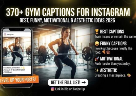 370+ Gym Captions for Instagram: Best, Funny, Motivational & Aesthetic Ideas 2026