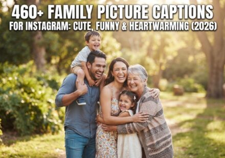 460+ Family Picture Captions for Instagram: Cute, Funny & Heartwarming (2026)