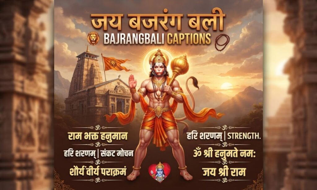 Bajrangbali Captions