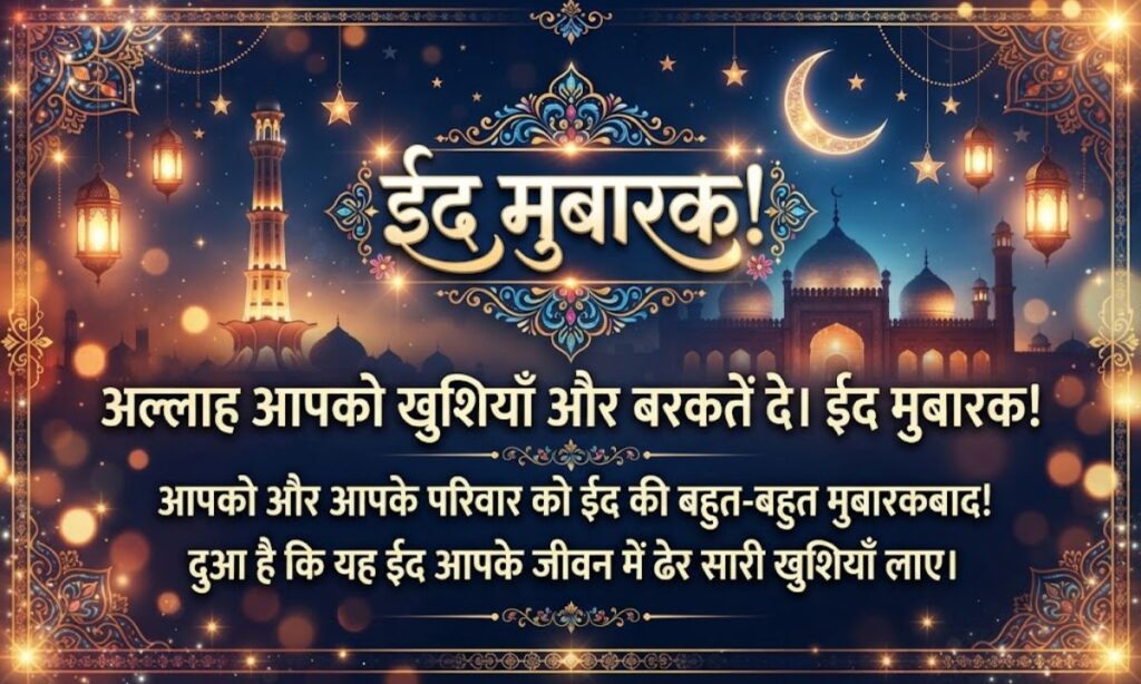 Best Eid Mubarak Wishes in Hindi