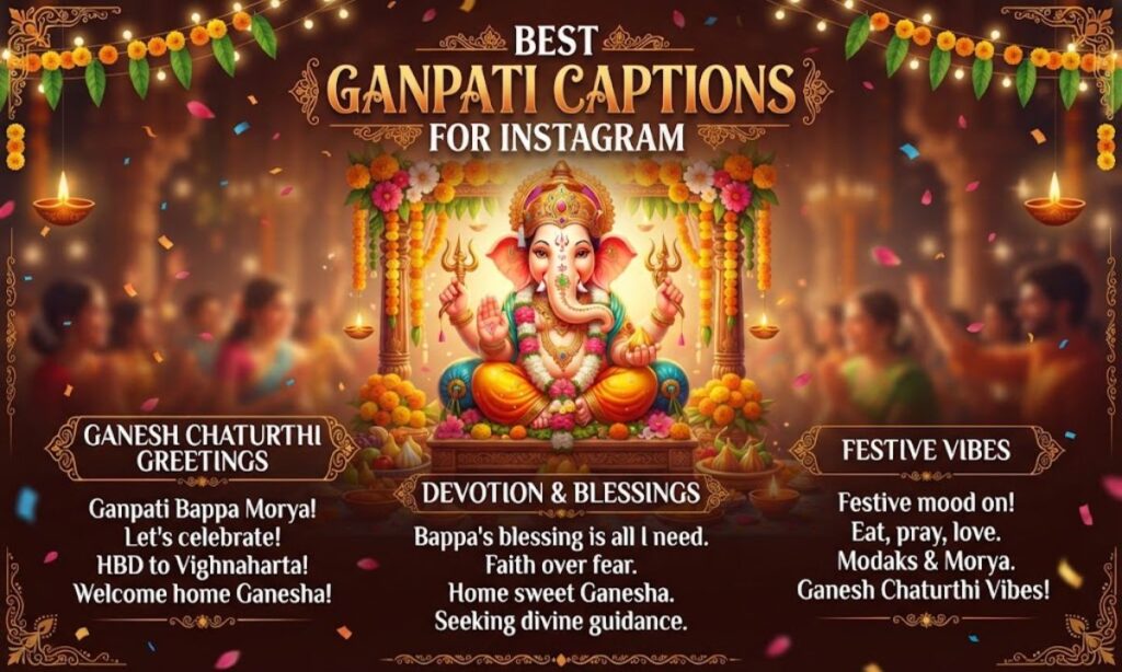 Best Ganpati Captions for Instagram
