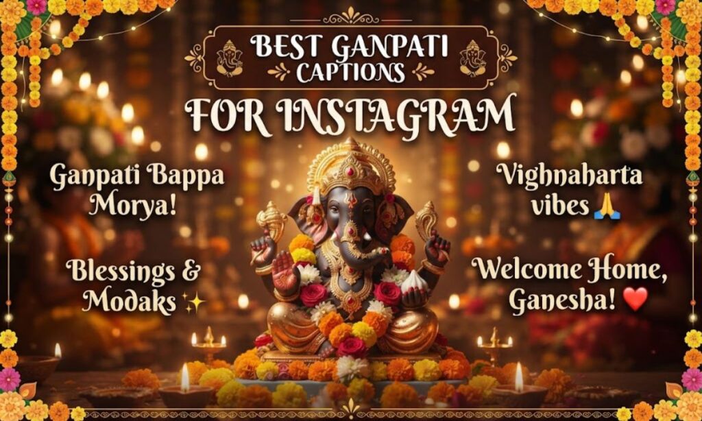 Best Ganpati Captions for Instagram