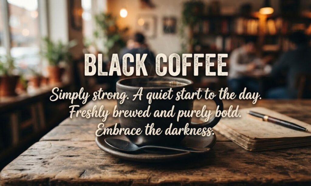 Black Coffee Caption