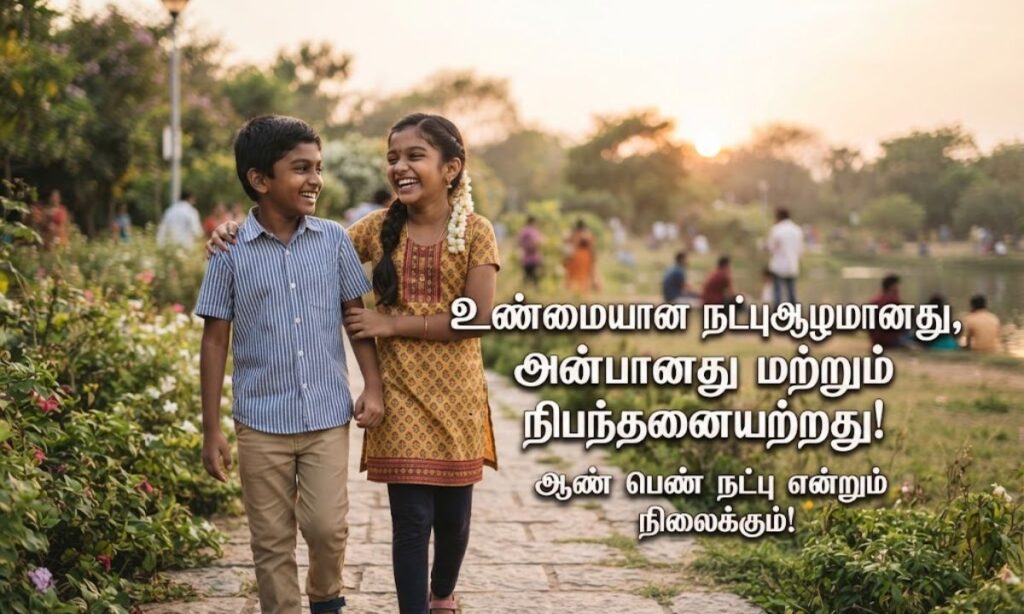 Boy and Girl Friendship Quotes in Tamil