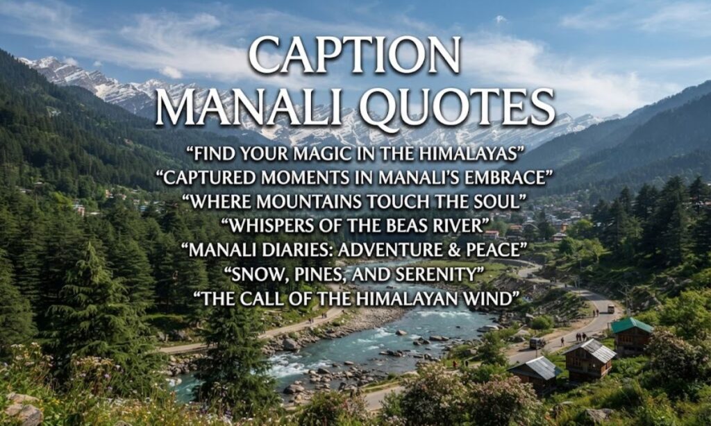 Caption Manali Quotes