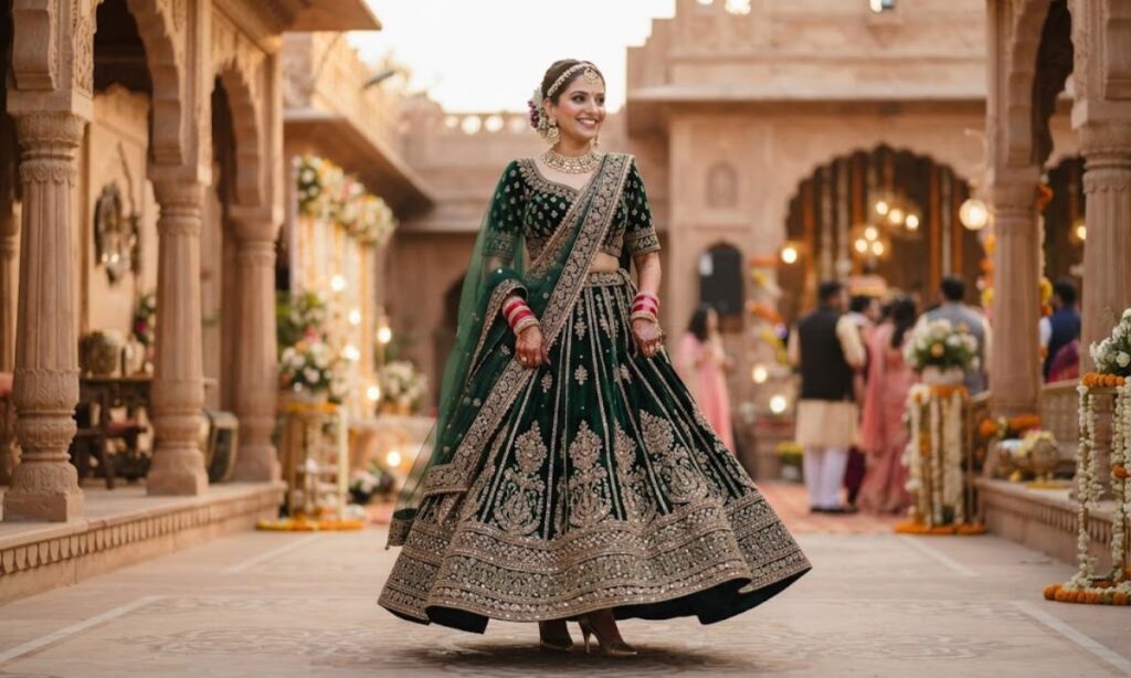 Caption for Lehenga Look