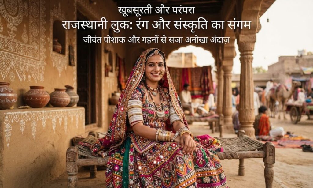 Captions for Rajasthani Look in Hindi