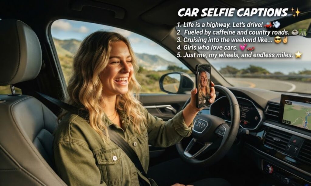 Car Selfie Captions
