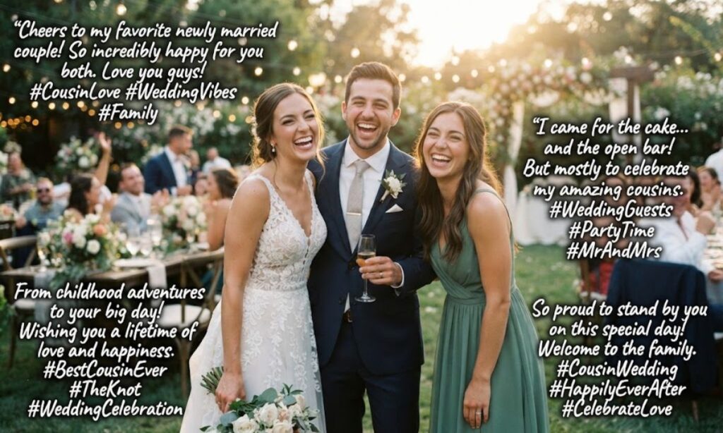 Cousin Wedding Captions for Instagram