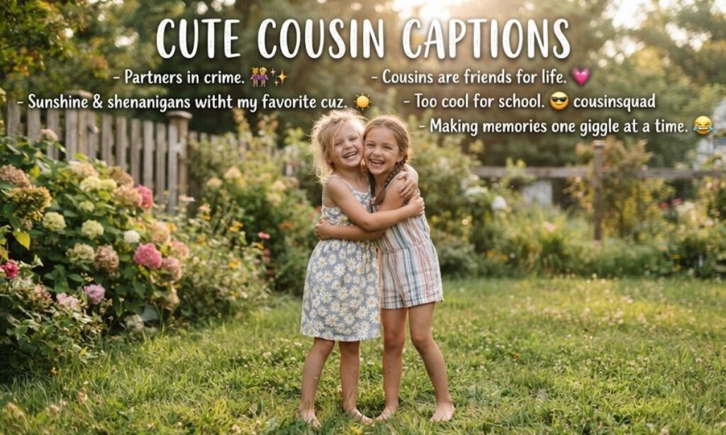 Cute Cousin Captions for Instagram