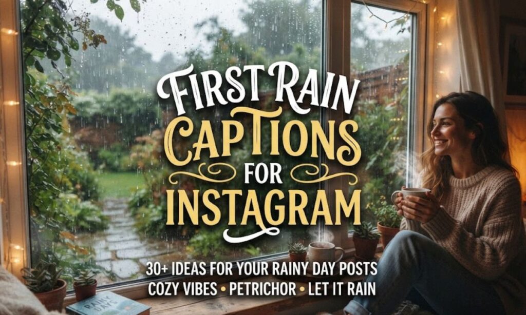 First Rain Captions for Instagram