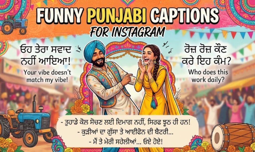 Funny Punjabi Captions for Instagram