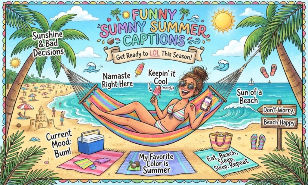 Funny Summer Captions