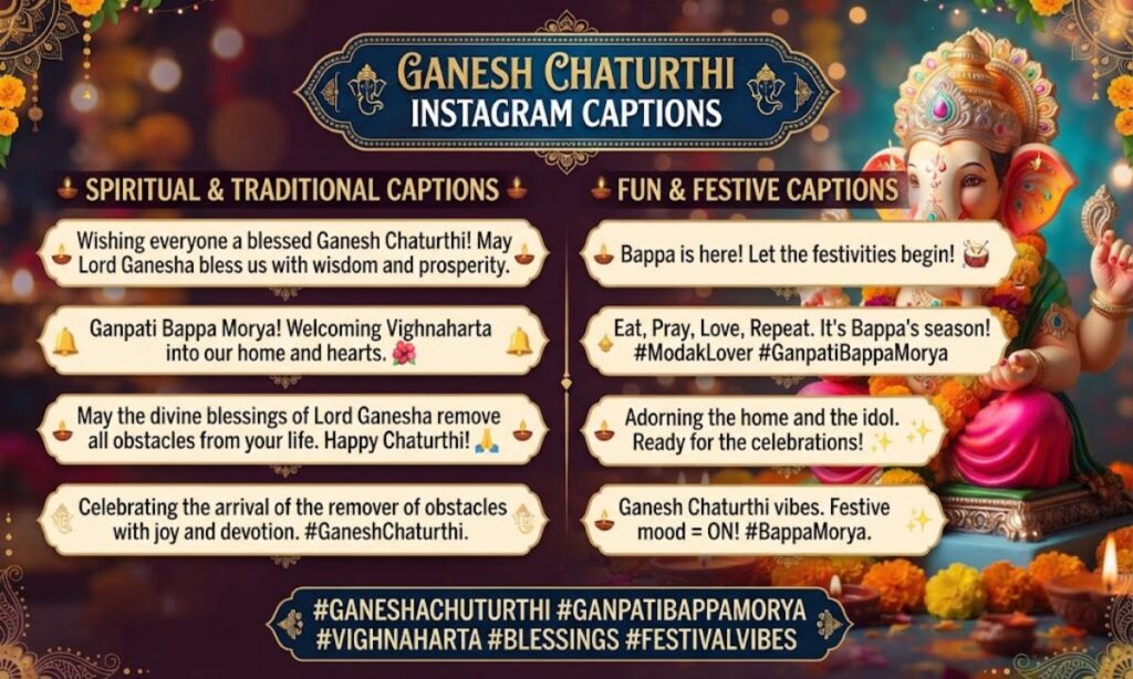 Ganesh Chaturthi Instagram Captions