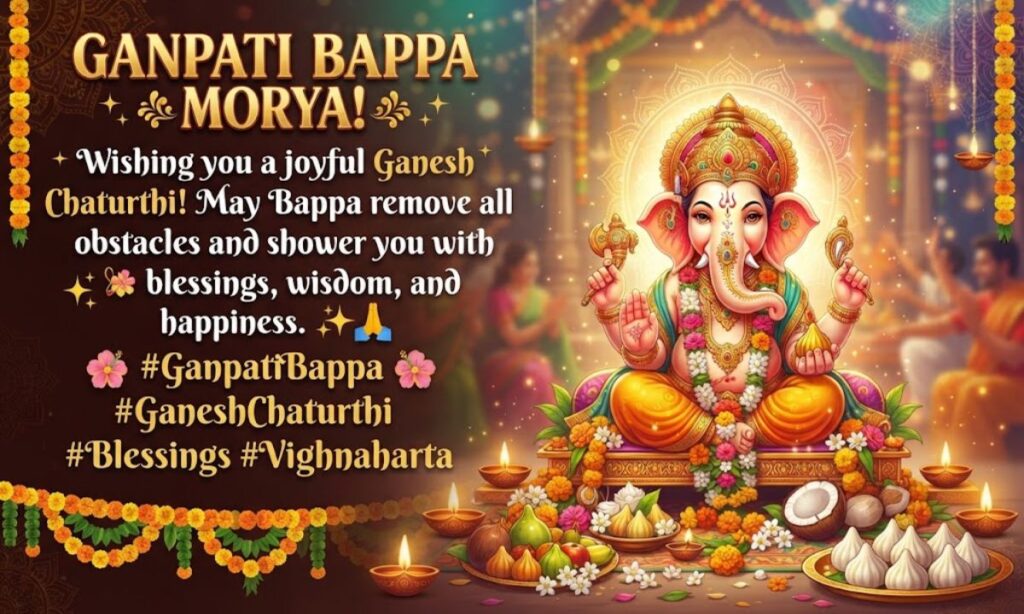 Ganpati Bappa Caption for WhatsApp