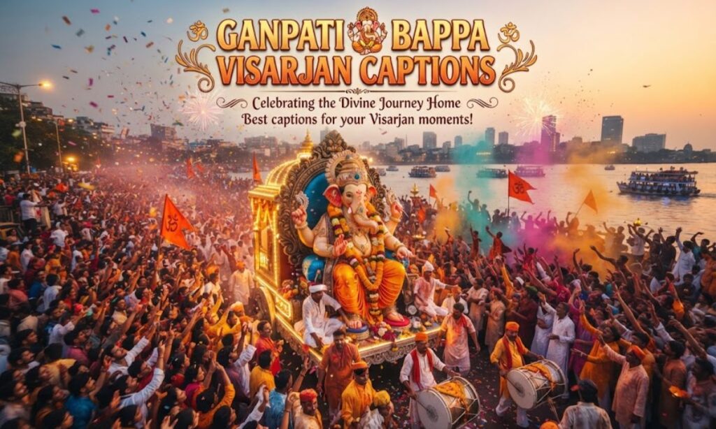 Ganpati Bappa Visarjan Captions