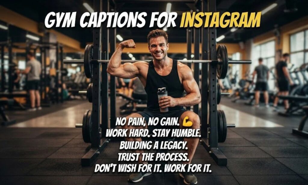 Gym Captions for Instagram for Boy