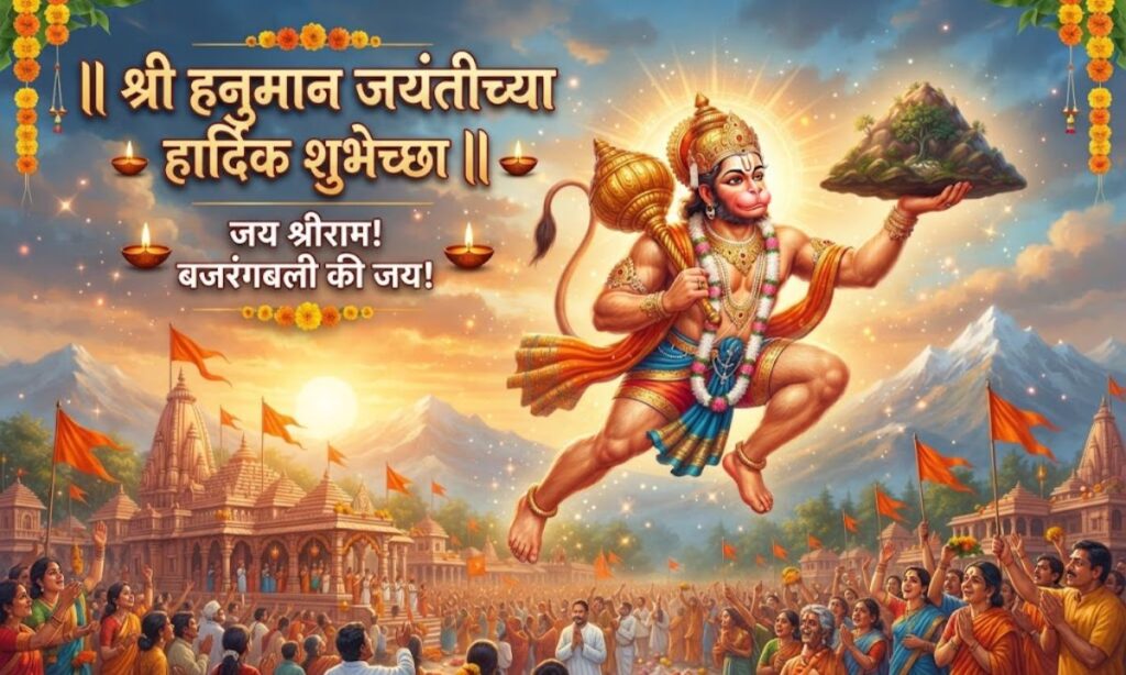 Hanuman Jayanti Caption in Marathi