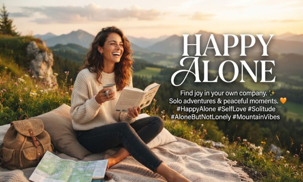 Happy Alone Captions for Instagram