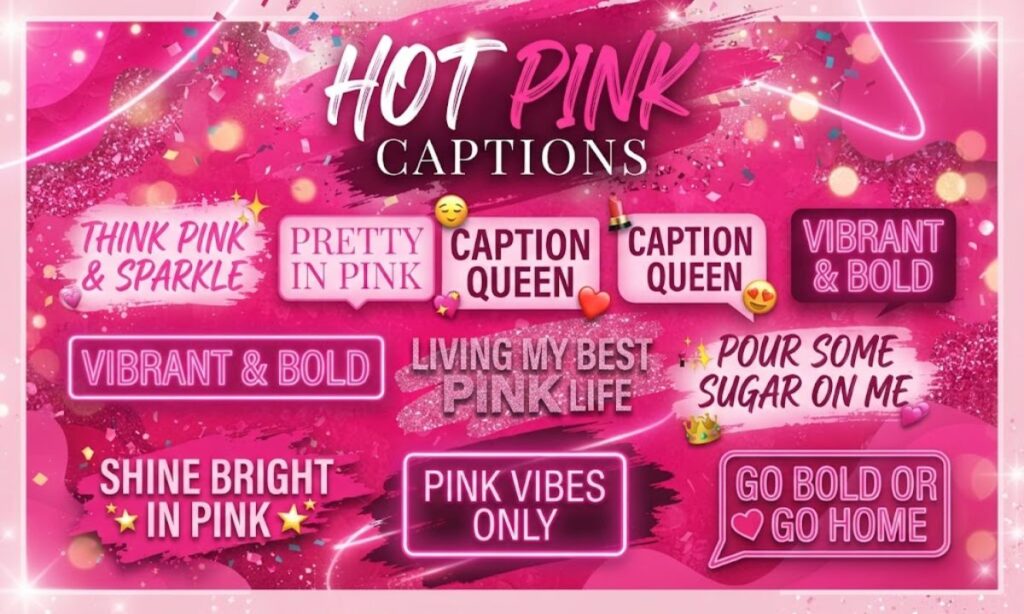 Hot Pink Captions