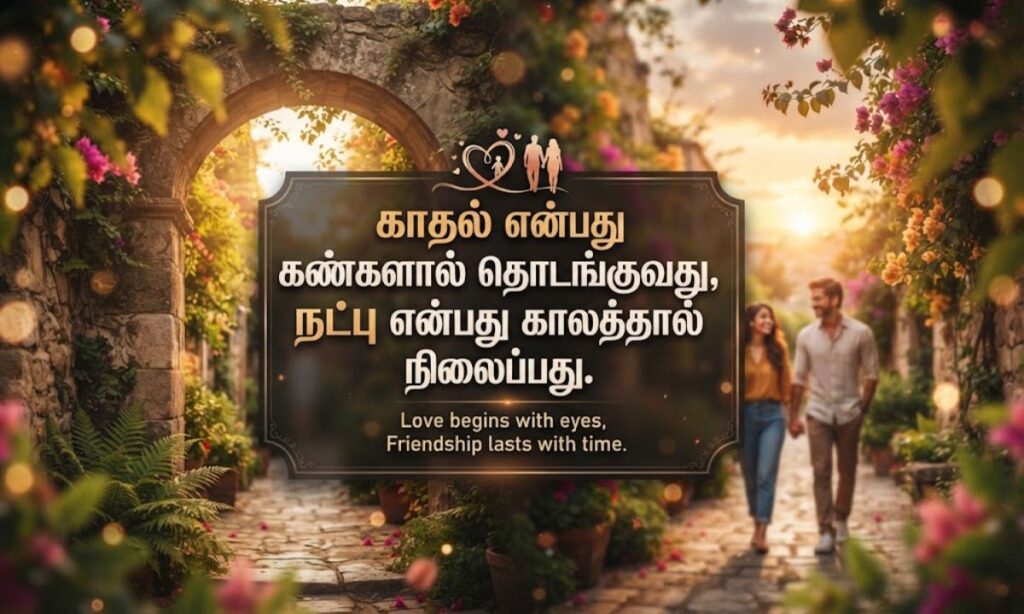 Love Friendship Quotes in Tamil