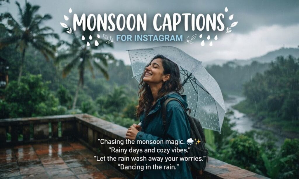 Monsoon Captions for Instagram