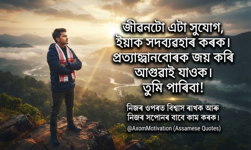 Motivational Assamese Caption for Instagram