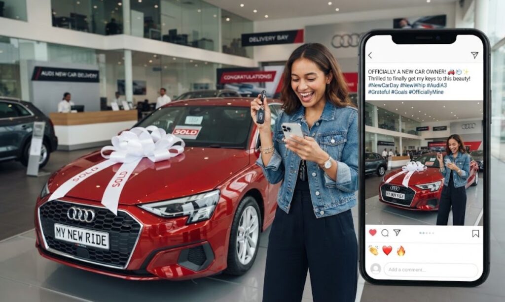 New Car Status Caption