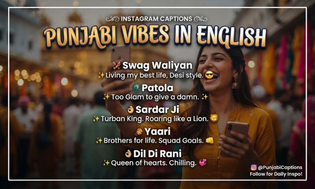 Punjabi Captions for Instagram in English