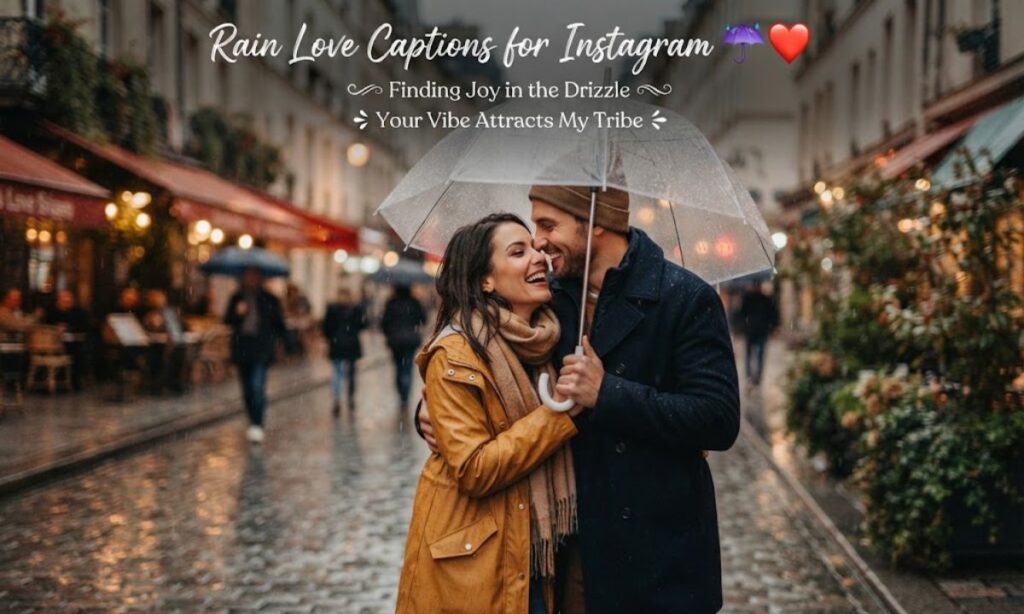 Rain Love Captions for Instagram