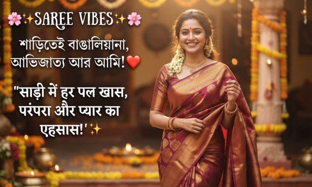 Saree Captions in Bengali for Instagram Cute Classy and Traditional Hindi