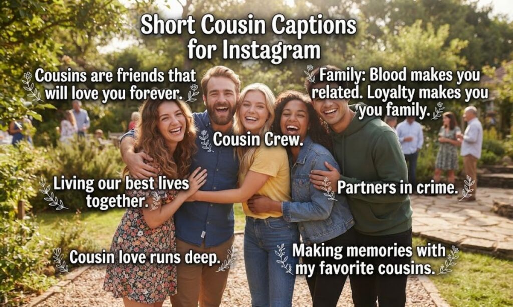 Short Cousin Captions for Instagram