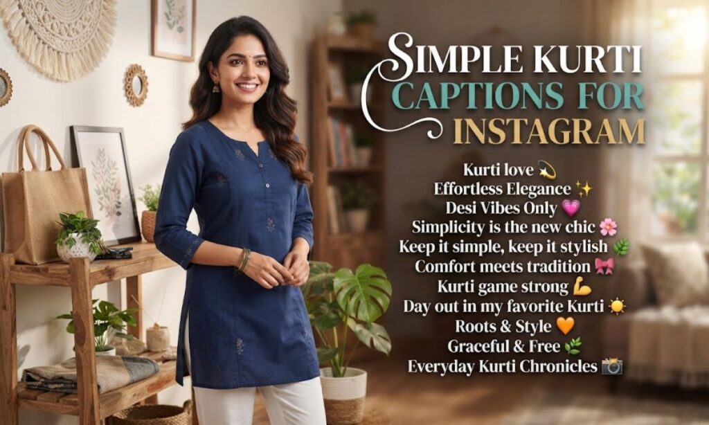 Simple Kurti Captions for Instagram