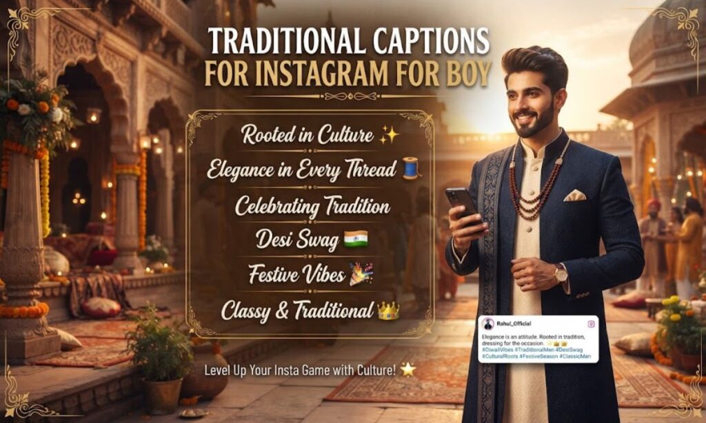 Traditional Captions for Instagram for Boy
