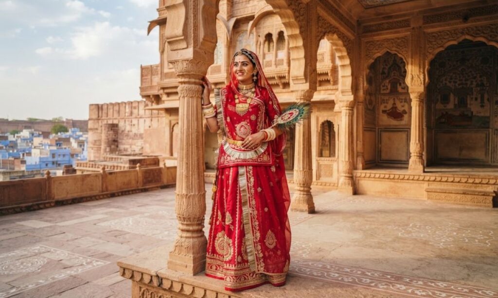Traditional Rajputi Look Captions