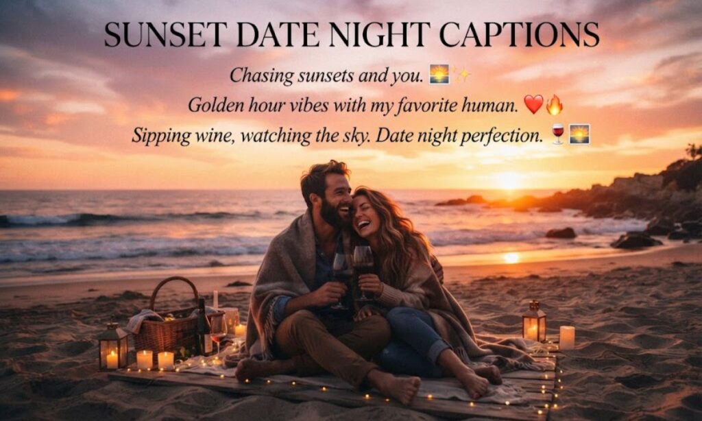 🌅 Sunset Date Night Captions