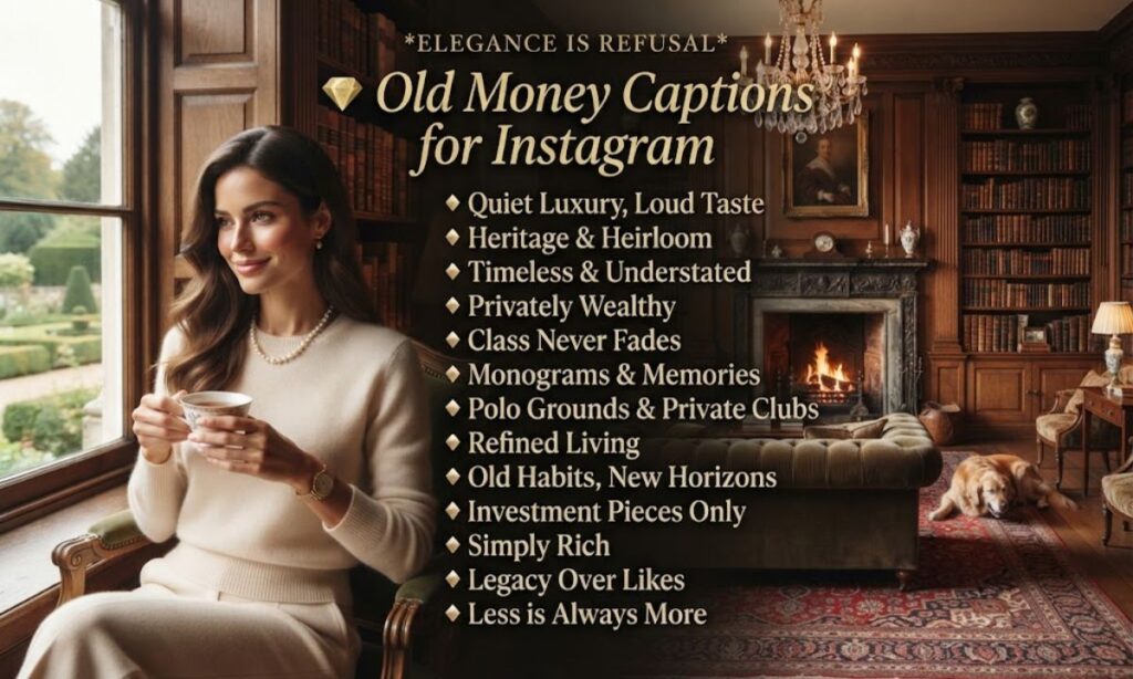 💎 Old Money Captions for Instagram