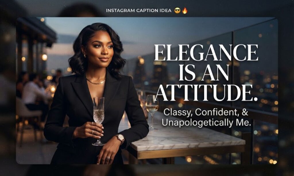 😎 2. Classy Attitude Captions for Instagram 🔥