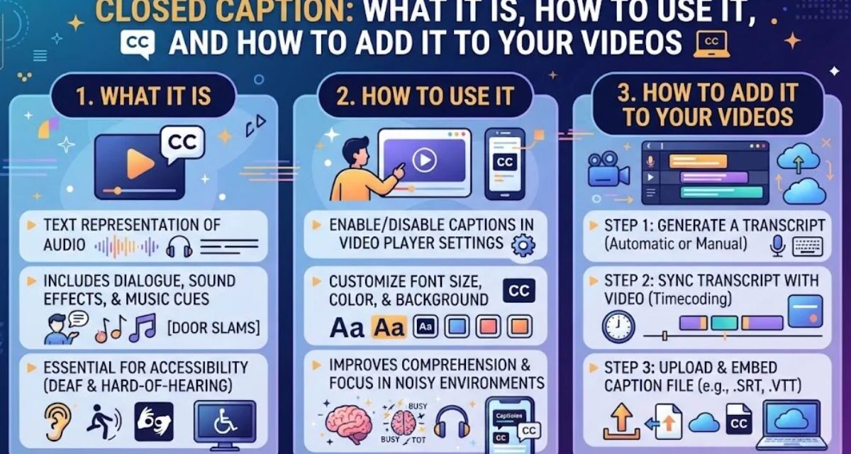 Closed Caption: What It Is, How to Use It, and How to Add It to Your Videos