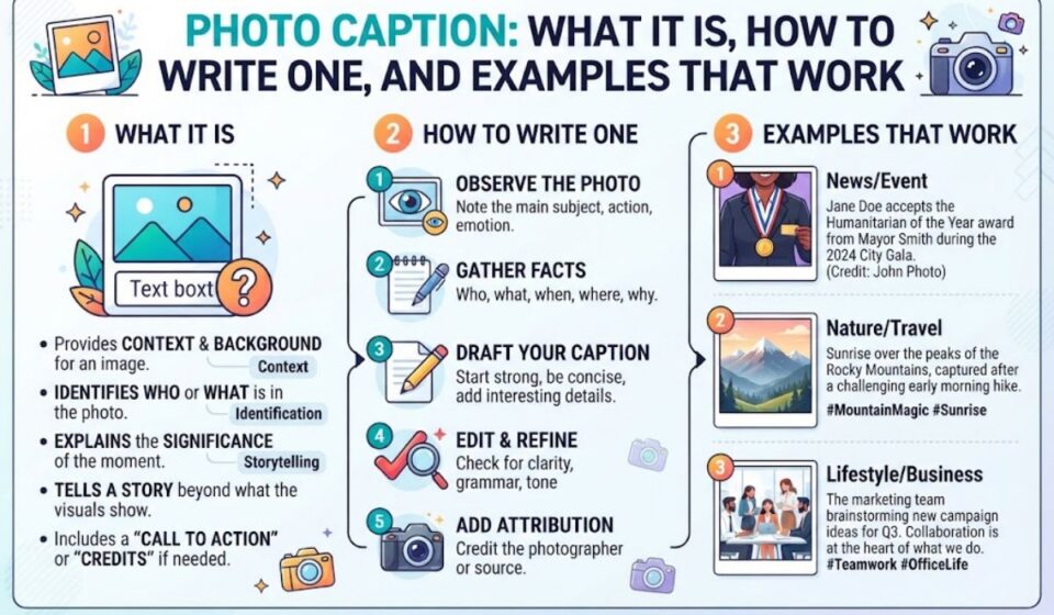 Photo Caption: What It Is, How to Write One, and Examples That Work